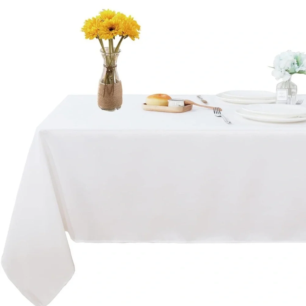 Fitable Rectangle 4 Feet Tablecloth 60x84 inch Tablecloth Stain